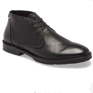 JOHN VARVATOS Star Portland Black Leather Chukka Size 12